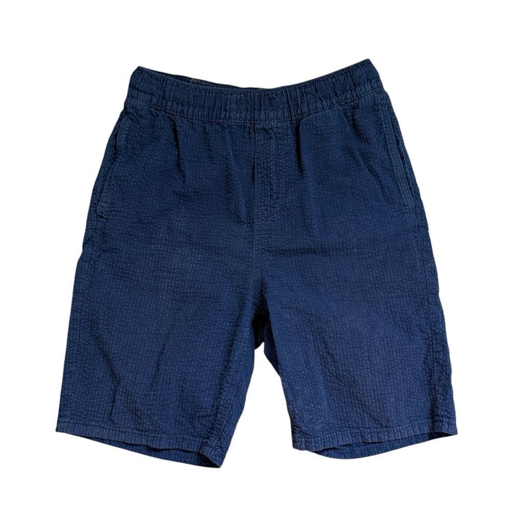 H&M Boys Seersucker Shorts Navy Pull On US 10 Preppy